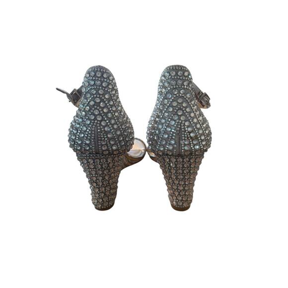 Betsey Johnson Women\'s Silver Rhinestone Sb-Debie Pump Size 6.5 M